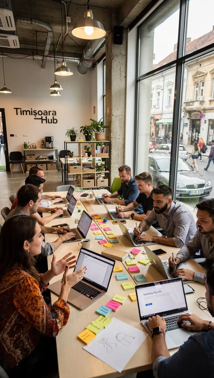 Modern office workspace